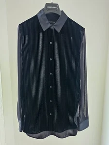 Stunning Rag & Bone vintage black silk & velvet blouse, size Small. - Picture 1 of 19