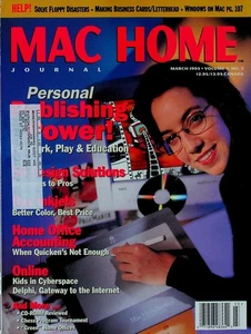 Mac Home Journal Magazine March 1995 Personal Publishing Power, Home Office - Picture 1 of 4