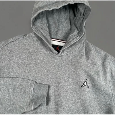 Sudadera con capucha Jordan Jumpman para hombre S Gris Manga larga Algodón Pullover EUC Foto 1 de 4