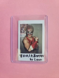 2019 BBM Leon [Women's Pro Wrestling] Hand Signed Cheki Autogramm Polaroid - Bild 1 von 2