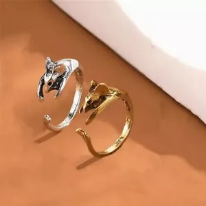 Verstellbarer Mausring niedlicher Tierschmuck, Geschenk, Cottagecore & Kidcore Style - Bild 1 von 8