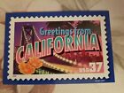 Greetings From California Large Letter Chrome Postcard Usps 2001