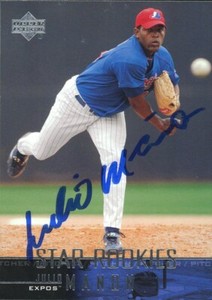 2003 Upper Deck JULIO MANON Signed Card autograph AUTO EXPOS ORIOLES
