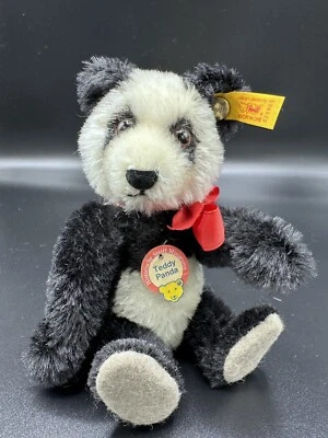 Steiff 029905 Teddy PANDA 16 cm 1938 Replika Historische Miniatur TOP Sammlerstü - Bild 1 von 4