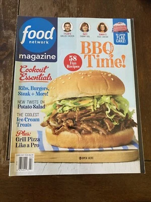 FOOD NETWORK MAGAZINE  BBQ Time!  June/July 2024 58 Fun Recipes - Image 1 of 4