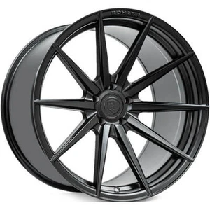 (4) 20x9/20x12" Staggered Rohana Wheels RFX1 Matte Black Rims (B30) - Picture 1 of 8