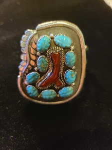 Bisbee Armband Türkis, Koralle und Sterlingsilber - Bild 1 von 2