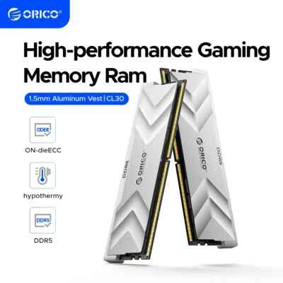 ORICO DDR5 RAM 32GB Kit (2x16GB) 6000MHz CL36 Overclocking Desktop Gaming - Image 1 of 4