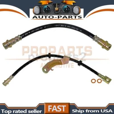 Rear Kit Hydraulic Brake Hose 2x For 2005 2006 Mazda Tribute 3.0L - Image 1 of 4