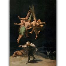 Witches Flight by Francisco de Goya (1798) Canvas Print - Multi-Size
