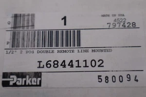 NEW PARKER L68441102 AIR VALVE 1/2-INCH 4-WATT DR 2-POLE STOCK 5627 - Picture 1 of 2
