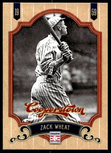 2012 Panini Cooperstown 65 Zack Wheat   Brooklyn Dodgers  Baseball Card