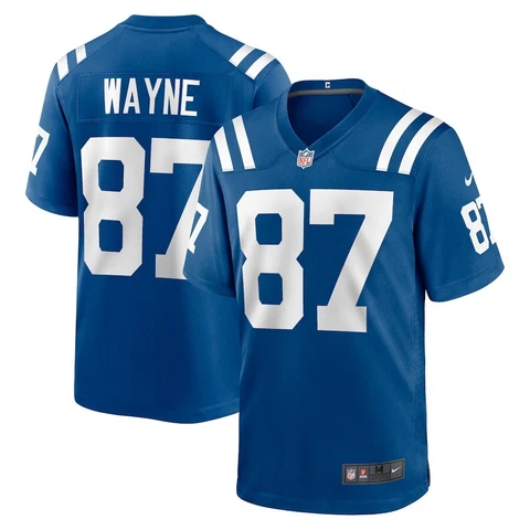 Indianapolis Colts Reggie Wayne #87 Nike Men's Royal NFL Retired Game Jersey Cover