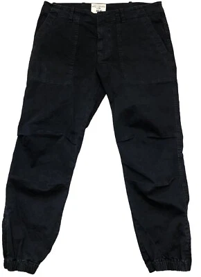 Calça feminina Nili Lotan 8 carbono cropped militar sarja jogger tornozelo zíper - Imagem 1 de 4