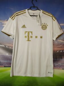 Bayern Munich Jersey Away Football Shirt White Adidas Mens Size M