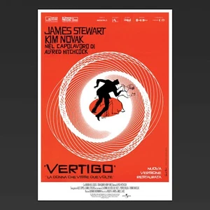 Film Poster Cinema Vertigo Alfred Hitchcock James Stewart, Kim Novak - 70X100 CM - Imagen 1 de 1