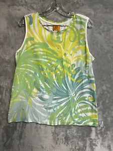 RUBY RD. Women's Sleeveless, Scoop Neck, Multicolor Top Size M - Picture 1 of 6
