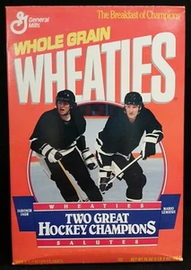 Wheaties Salutes Two Great Hockey Champions - Jaromir Jagr Mario Lemieux - 1993 - Picture 1 of 12