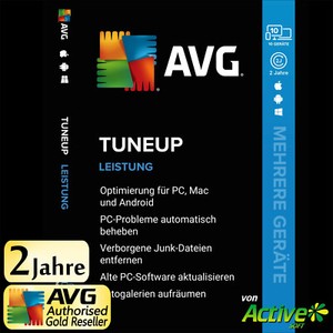 AVG TuneUp 2022 - Mehrere Geräte | 10 Geräte 2 Jahre | Tuneup UNBEGRENZTE UE DE