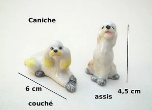 caniche, chien, miniature, maison de poupée, vitrine, collection,dog,hond **S12 - Imagen 1 de 3