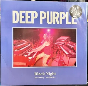 DEEP PURPLE - 'Black Night'. 1985 UK 12” single on Harvest Records. Promo - Picture 1 of 2
