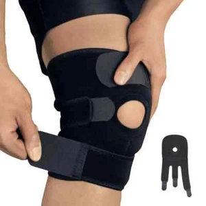 Kniebandage mit Seitenstabilisatoren atmungsaktiv verstellbar Kniebandage geeignet - Bild 1 von 24
