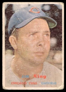 1957 Topps #186 Jim King Low Grade Filler - Picture 1 of 2