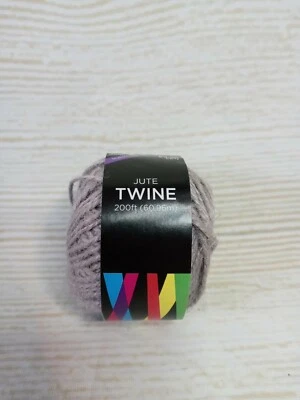 New! Gray Jute Twine String 200 FT Holiday Floral Wreath Farmhouse Crafts Beads - Image 1 of 4