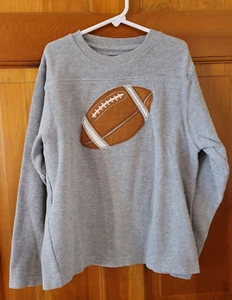 Gymboree Fußball grau Langarm Strick Stoff Shirt, Kinder Jungen Mädchen Größe 10 - Bild 1 von 5