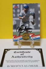 1993 Donruss Basball Roberto Alomar Autograph w/COA