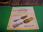 1969-70? SWEETS EQUIPMENT CATALOG BROCHURE SAFLOMATIC QUICK CONNECT COUPLERS