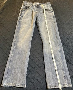 Wrangler Retro Jeans Herren 31x32 Relaxed Boot Blau Denim Western Cowboy Hose - Bild 1 von 7