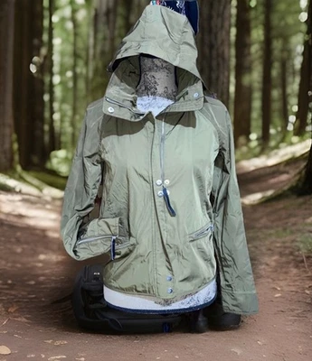Y2K Abercrombie Fitch Softshell Agua Cortavientos Chaqueta con Capucha Abrigo Wms XS Foto 1 de 4