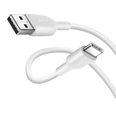 Belkin USB to USB-C charging and data sync cable, 2 m, White - Image 1 of 4