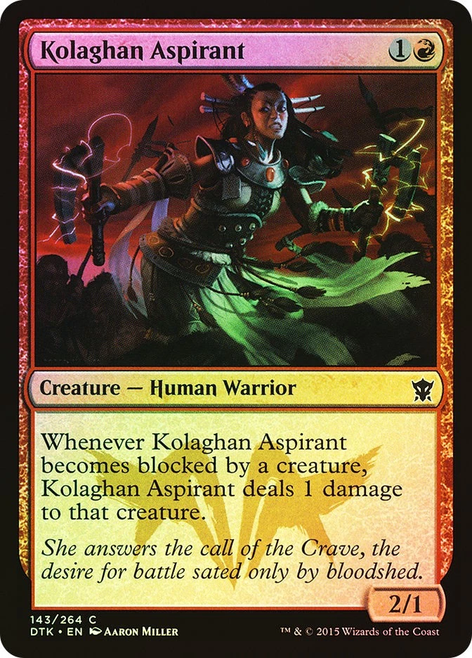 MTG FOIL Kolaghan Aspirant  - Dragons of Tarkir #143 - Image 1 of 1