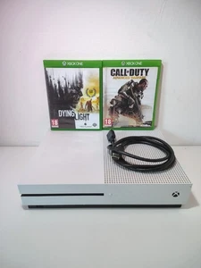 Microsoft Xbox One S Konsole - Weiß + 2 Spiele Und HDMI Kabel Funktioniert  - Bild 1 von 10
