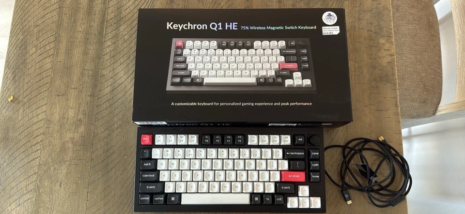 Keychron - Q1HE 75% Custom Wireless RGB Mechanical Keyboard with Progrmmable ... - Image 1 of 1
