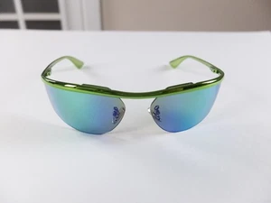 BOTTEGA VENETA green metal Shield mirrored sunglasses BV1174S authentic - Picture 1 of 14