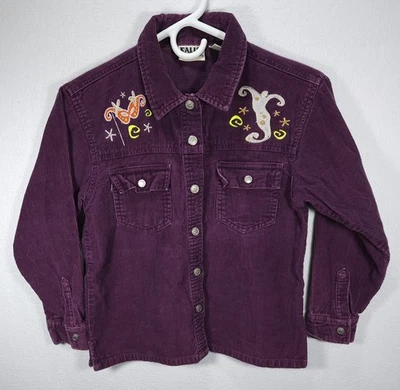 Jaqueta de veludo Falls Creek feminina roxa bordada personalizada Halloween tamanho 12 - Imagem 1 de 4