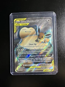 Pokémon Karte Eevee & Snorlax GX Tag Team Holografisch 270 PS - Bild 1 von 6