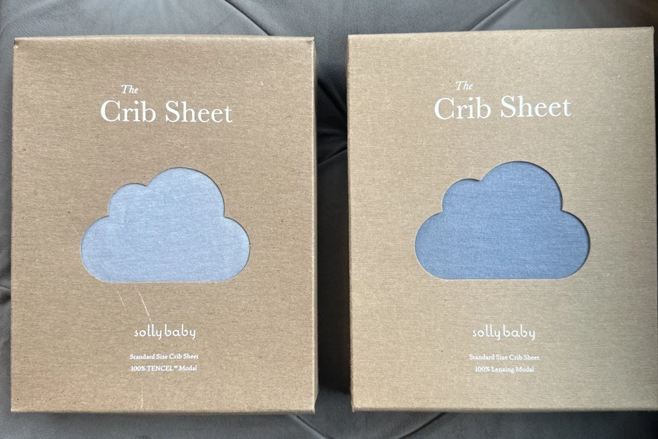 The Berço Sheet Solly Baby Tamanho Padrão Modelo Lenzing E Modelo Tencel Novo Lote 2 - Imagem 1 de 4