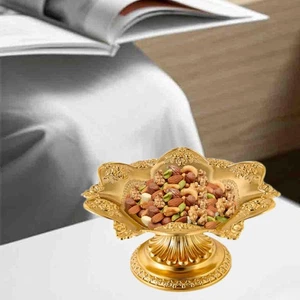 Fruit Plate Snack Tray Sturdy Jewelry Storage Tray Lightweight Round Serving - Picture 1 of 7