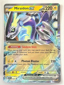 Miraidon ex SVP 028 Black Star Promo Paldea Legends Tin - Pokemon - Near Mint NM - Picture 1 of 4