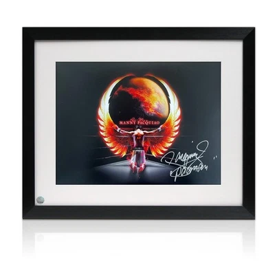 Von Manny Pacquiao signiertes Boxfoto: Pacman - Bild 1 von 3
