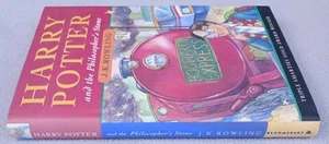 HARRY POTTER AND THE PHILOSOPHERS STONE J K Rowling HARDBACK DW 1st edition 25th - Picture 1 of 2