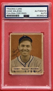 1949 Bowman #127 HENRY “Heeney” MAJESKI PSA/DNA Certified Authentic AUTO - Picture 1 of 5