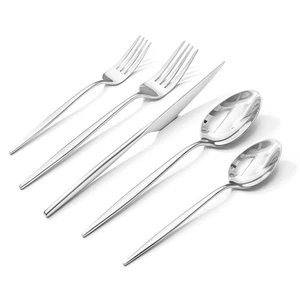 Silberbesteckset, 40-teiliges Besteckset Besteckset Premium 18/10 Edelstahl... - Bild 1 von 9