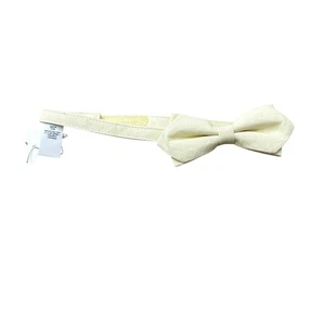 Janie and Jack Seersucker Bowtie scarf yellow stripe Size 6 years New - Picture 1 of 4