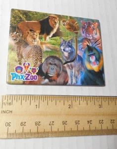 Phoenix Zoo Arizona Lion Tiger Ape Vintage Souvenir Tourist fridge Magnet - Picture 1 of 4