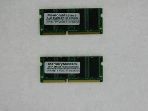 512MB  (2X256MB) MEMORY 32X64 PC133 7NS 3.3V SDRAM 144 PIN SO DIMM - Picture 1 of 1